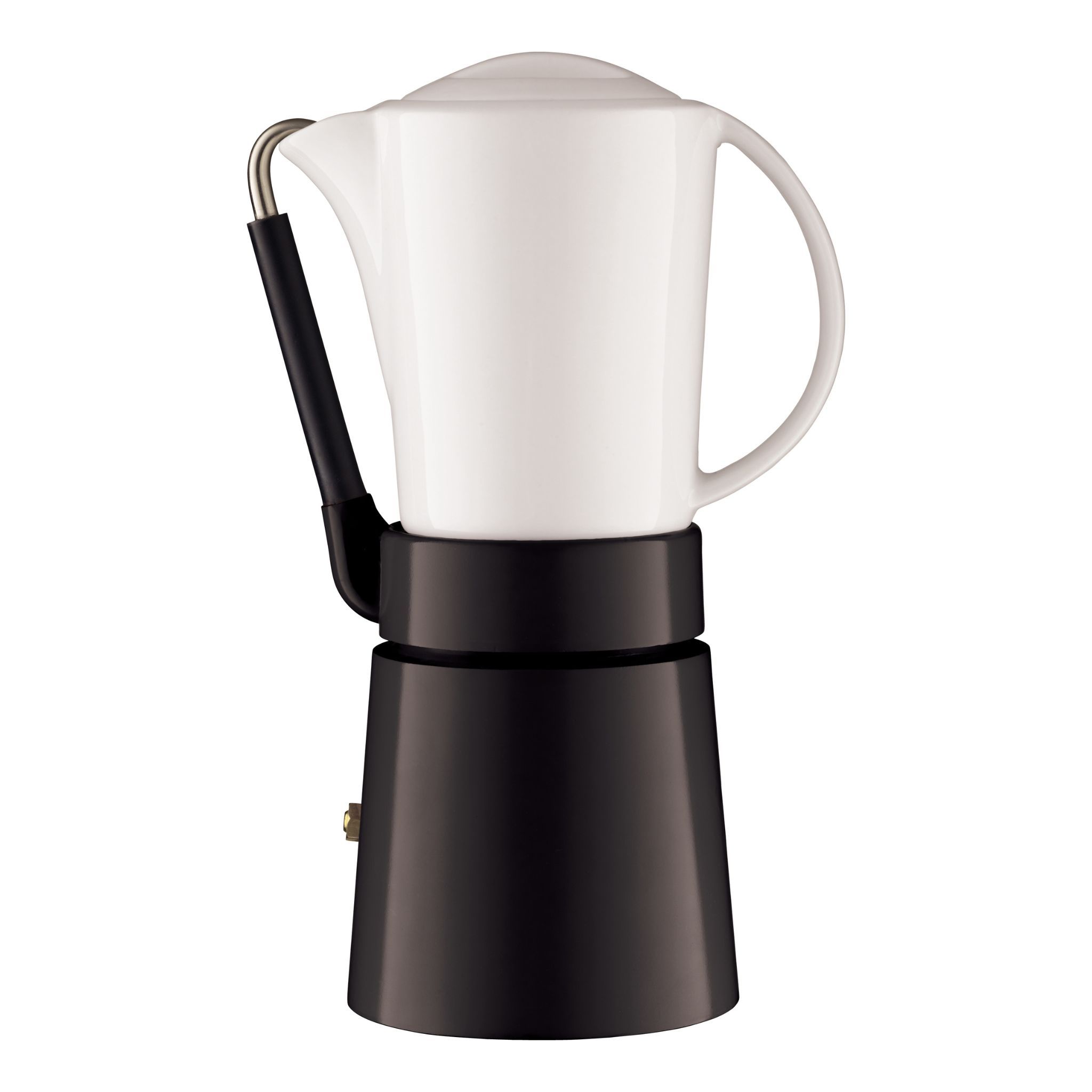 Caffe Porcellana Black 4 Cup Coffee Maker