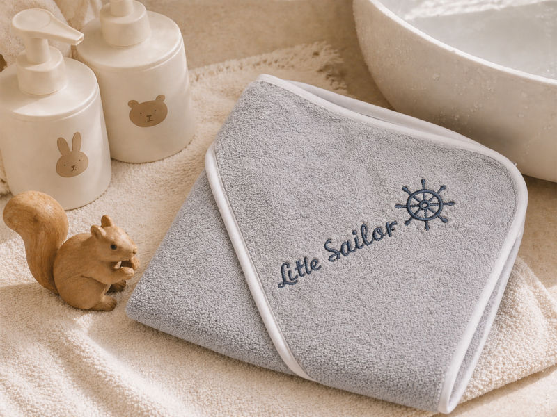 Baby Hooded Towel - Asset 002 - 090x090cms - 380GSM