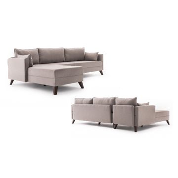 Bella Corner Sofa Left 1 - Grey
