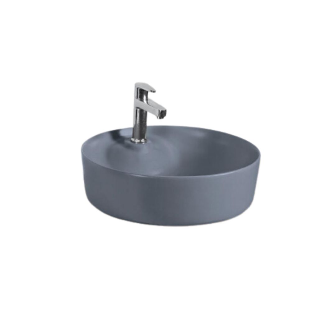 Counter top Ceramic Basin Sera / Table Top - Smoke Matt