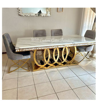 Marble top 6 Seater Set Dining Table