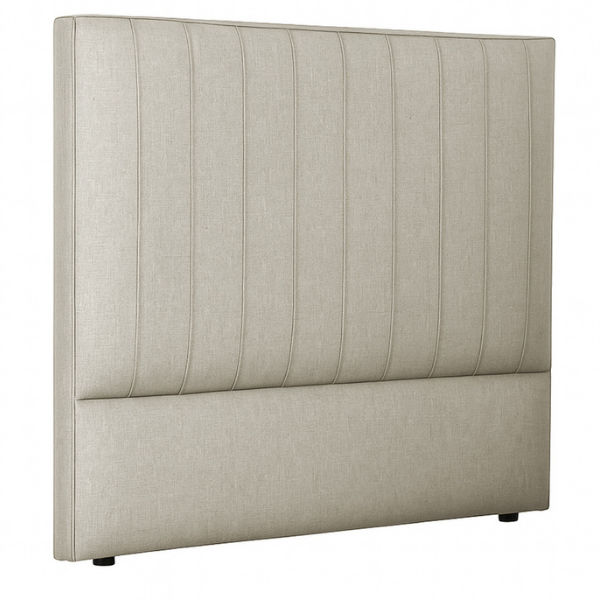Liora Upholstered Linen Headboard Three Quarter Almond