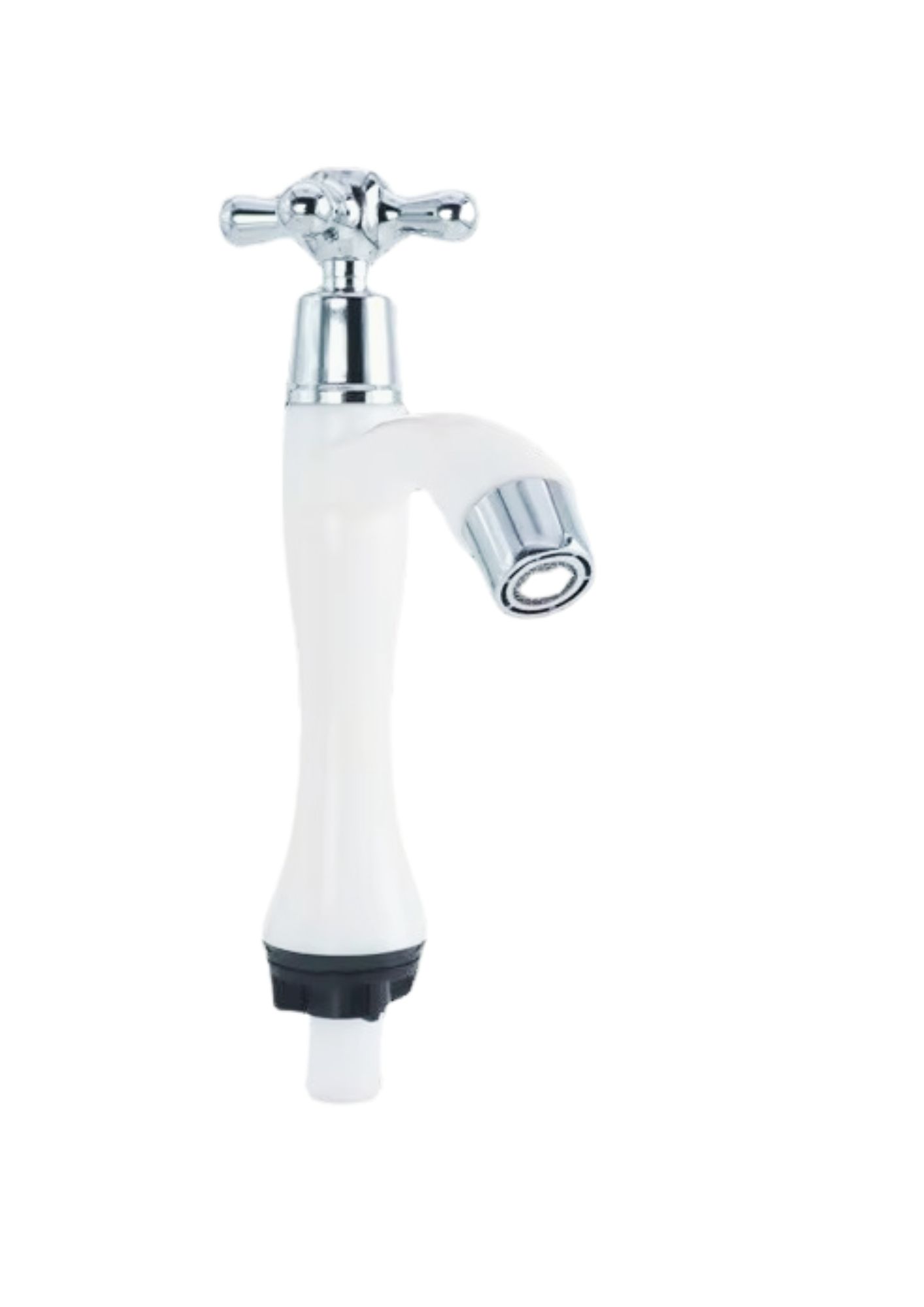 PLASTIC PILLAR TAP 1/2 - SILVER HANDLE