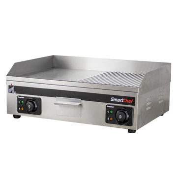 Flat Top Griddle - Half Ribbed - Electric - 600mm