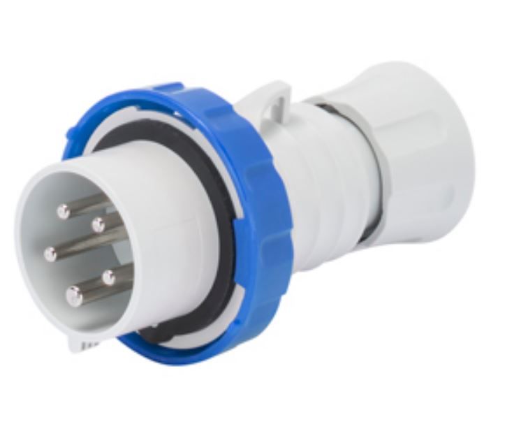 16A 2P+E 230V Plug IP67 6H Screwless