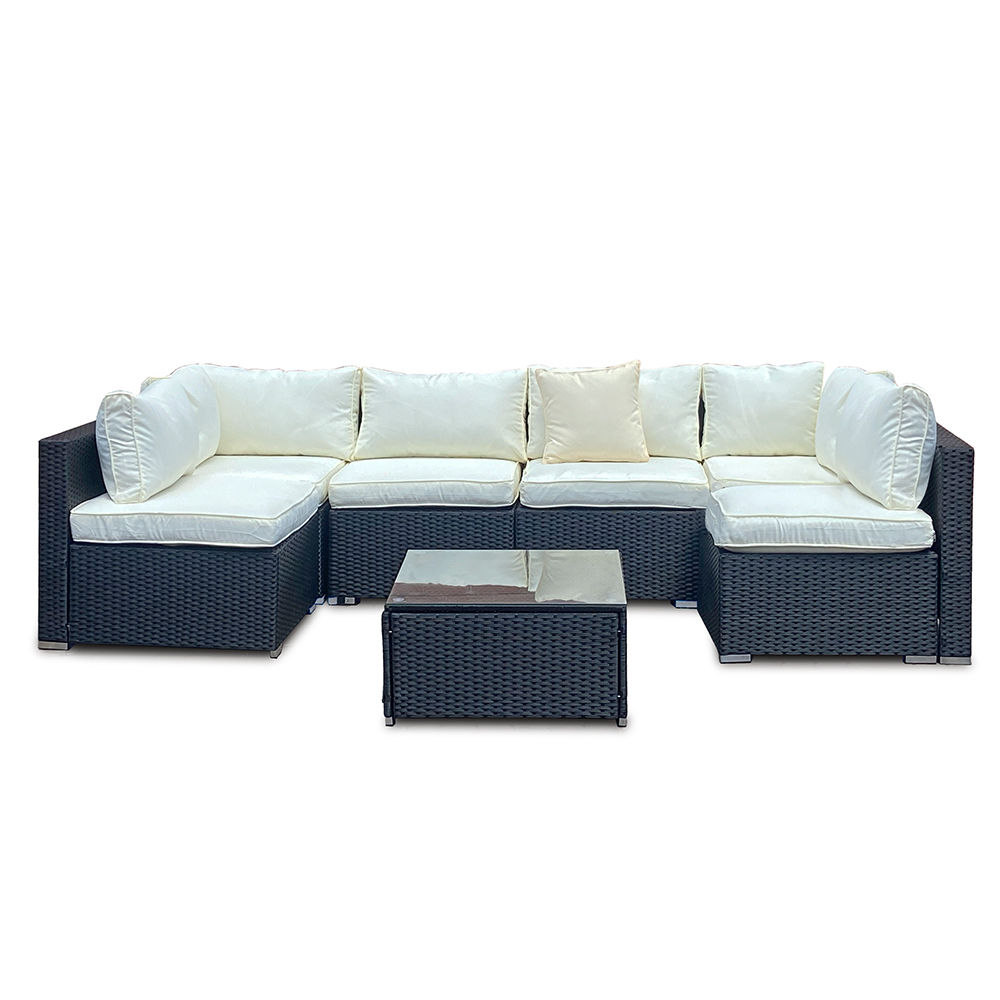 Shayd - 7PC Bali Outdoor Rattan 6-Seater Patio Set