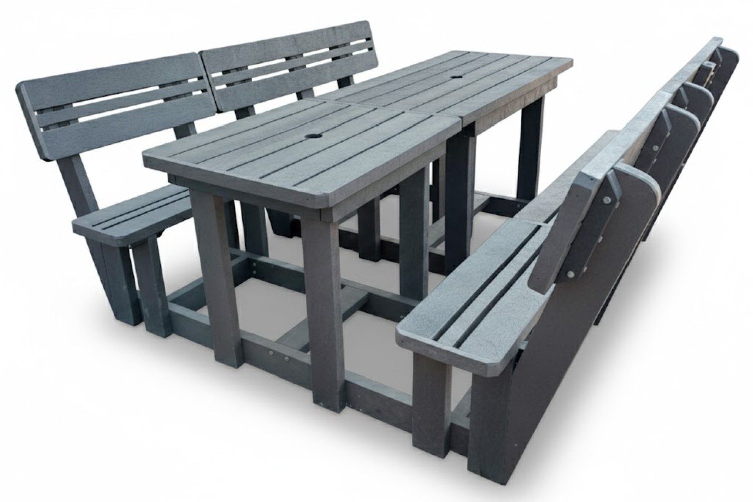 Recycled Plastic Picnic 2 piece set 6-Seater XL Plus Backs