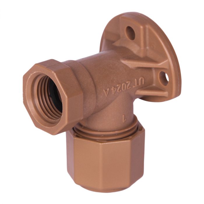 Bulk Pack x 5 Unitwist Elbow Wallplate C x FI 22mmx3/4Inch
