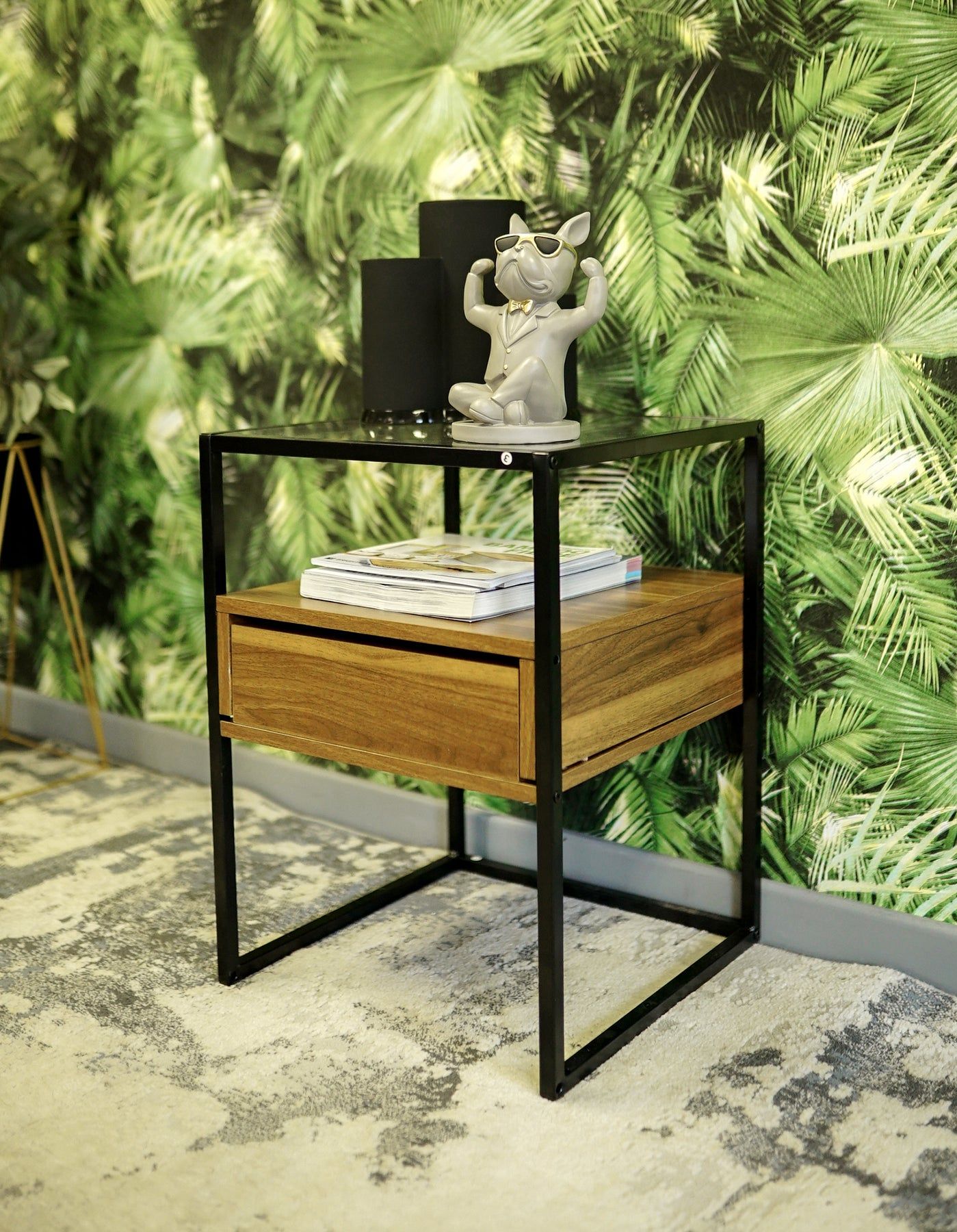 Fine Living  Athens Side Table - Wood