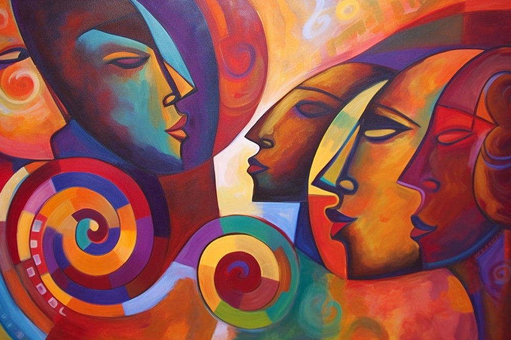 Canvas Wall Art - Expressions Ubuntu By Abstract Serenades  - A1624 - [120 x 80 cm]