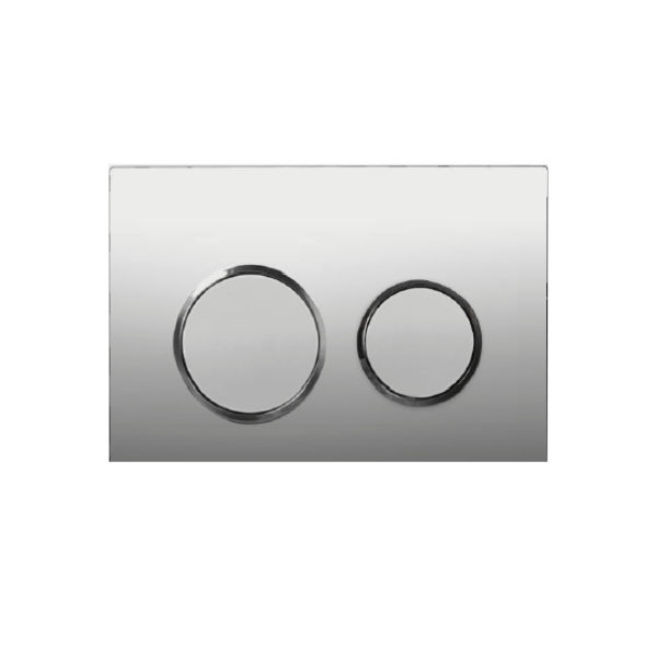 R/S FLUSH PLATE - CHROME - DUAL - AD003-C