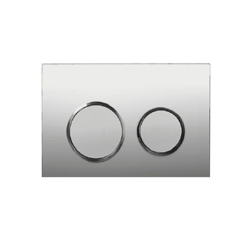 R/S FLUSH PLATE - CHROME - DUAL - AD003-C