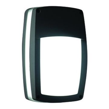 10W 95-240VAC LED Bulkhead, Rectangular, 25% Covered