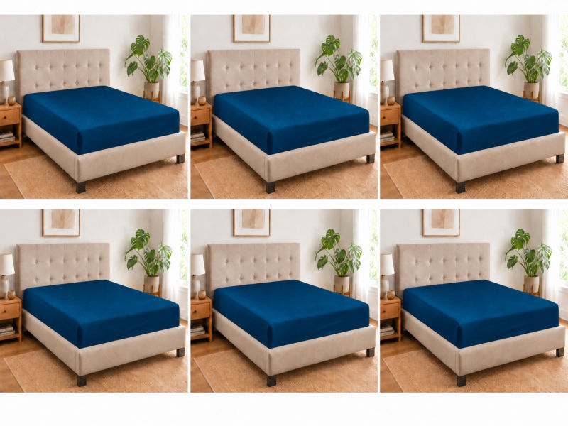 Everyday Collection Fitted Sheet - 90GSM - Pageant Blue - King XL (6pc)