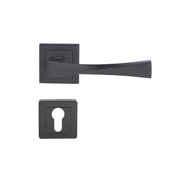 Siena cy rose handles matte black yale