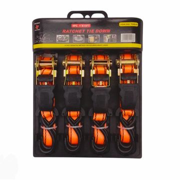Ratchet Tie Down 4pc