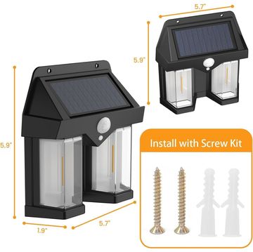 Solar wall light bulb