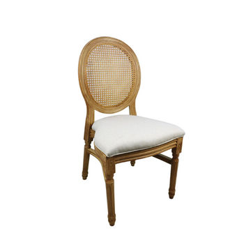 Vividitto - Louis Chair Resin With Padded Seat