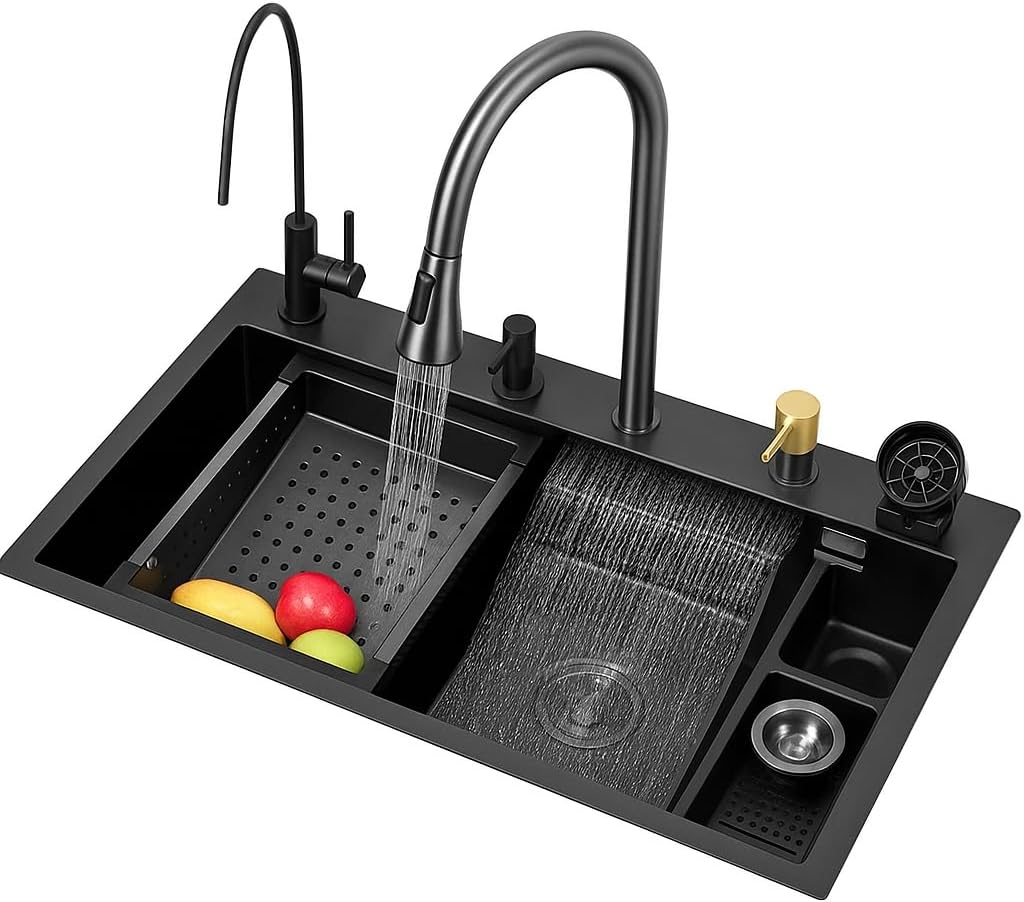 Multifunctional Nano-Coated 304 Stainless Steel Sink with Complete Accessory Set