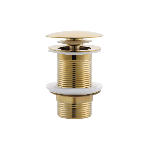 WASTE BASIN POP UP - UNSLOTTED - GOLD