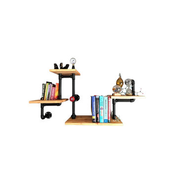 Wall Mounted Industrial Steam Punk Shelf