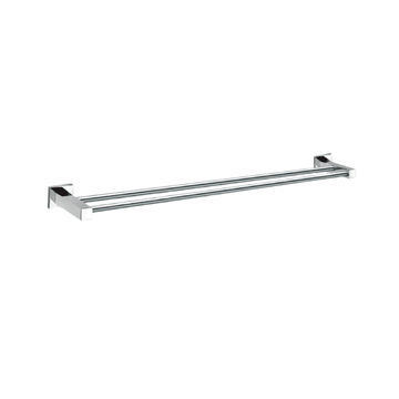 B/A TOWEL BAR - DOUBLE - 600MM - CHROME - SQUARE