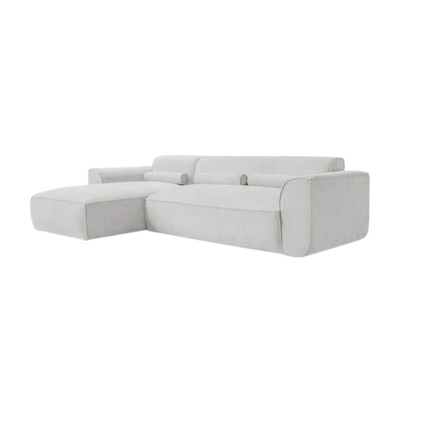 Comfy Home Furnitures- Ellie 3 Seater corner couch -light grey
