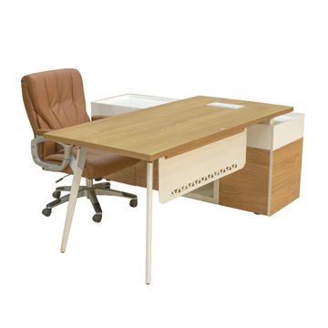 GOF Furniture - Riley Office Desk and Elita Office Chair