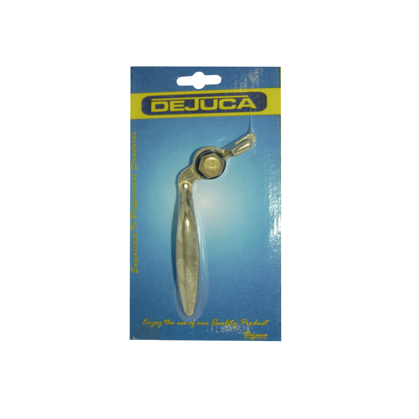 Dejuca - Window Handle - Brass - L/h + Screw + Bush - card - 5 Pack