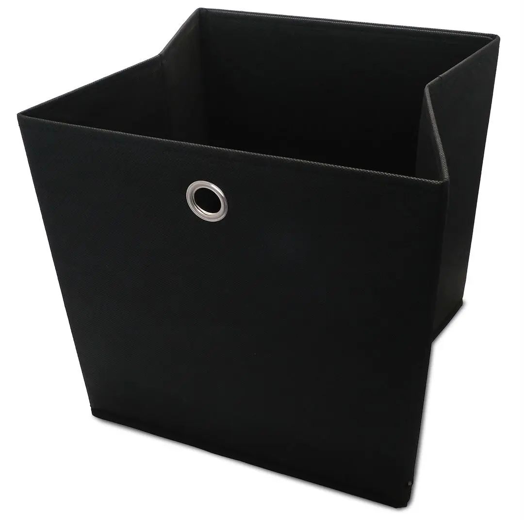WOODLY Storage Box, Black, 310mm x 310mm x 310mm