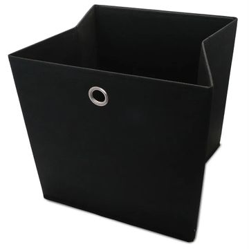WOODLY Storage Box, Black, 310mm x 310mm x 310mm