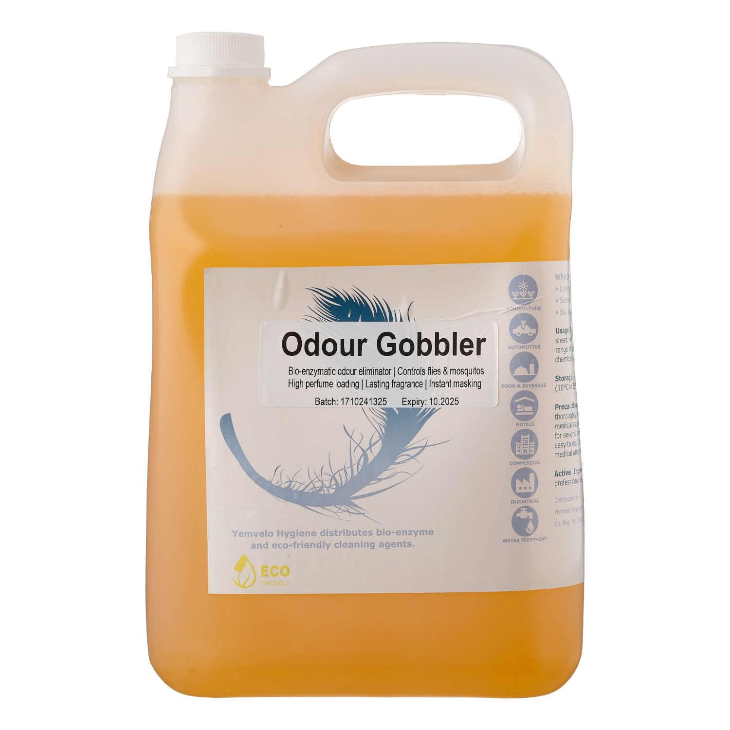 Odour Gobbler™ bio-enzyme odour eliminator YEMVELO HYGIENE 5 litre