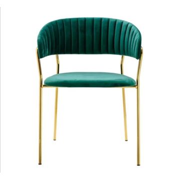 KCW: Lamb Velvet Dining Chair - Green