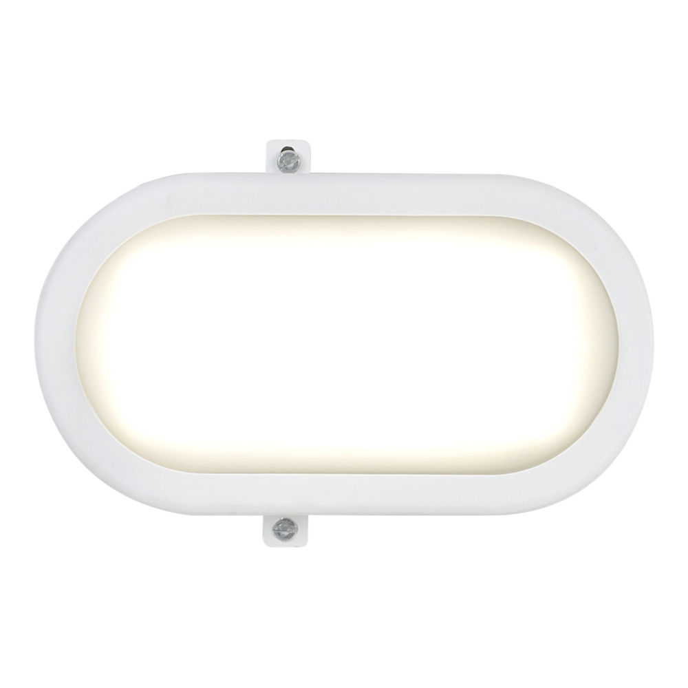 Eurolux - LED - Oval - Bulk Head - 220mm - 1x12w - White - 3 Pack