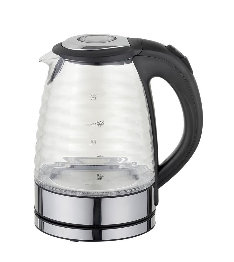 Sunbeam ribbed glass kettle 1.7L