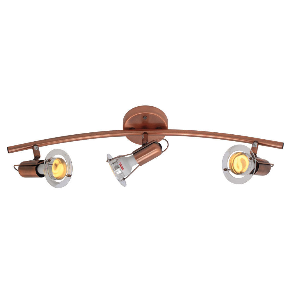 Eurolux - Mini - Satin Chrome - Bow - 3 Lights - R50 Spot Light - Copper
