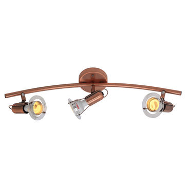 Eurolux - Mini - Satin Chrome - Bow - 3 Lights - R50 Spot Light - Copper