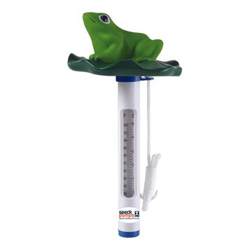 Speck Frog On Lotus Thermometer