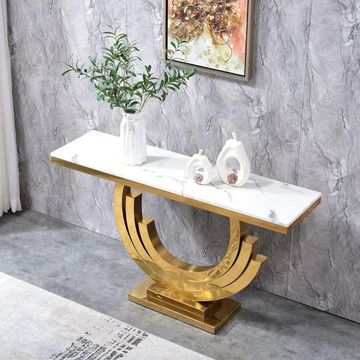 ASHER- Janelle marble top console