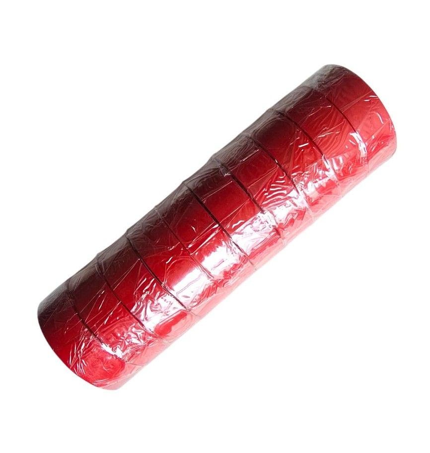 PAYS Insulation Tape Red 10m Roll (Bulk Pack of 10)