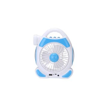 FA-1977 Rechargeable Desktop Fan With Light 2 x COB 5W LED 2 In 1