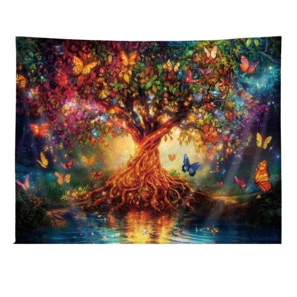 Boho Style Tree of Life Pattern Deco Wall Hanging