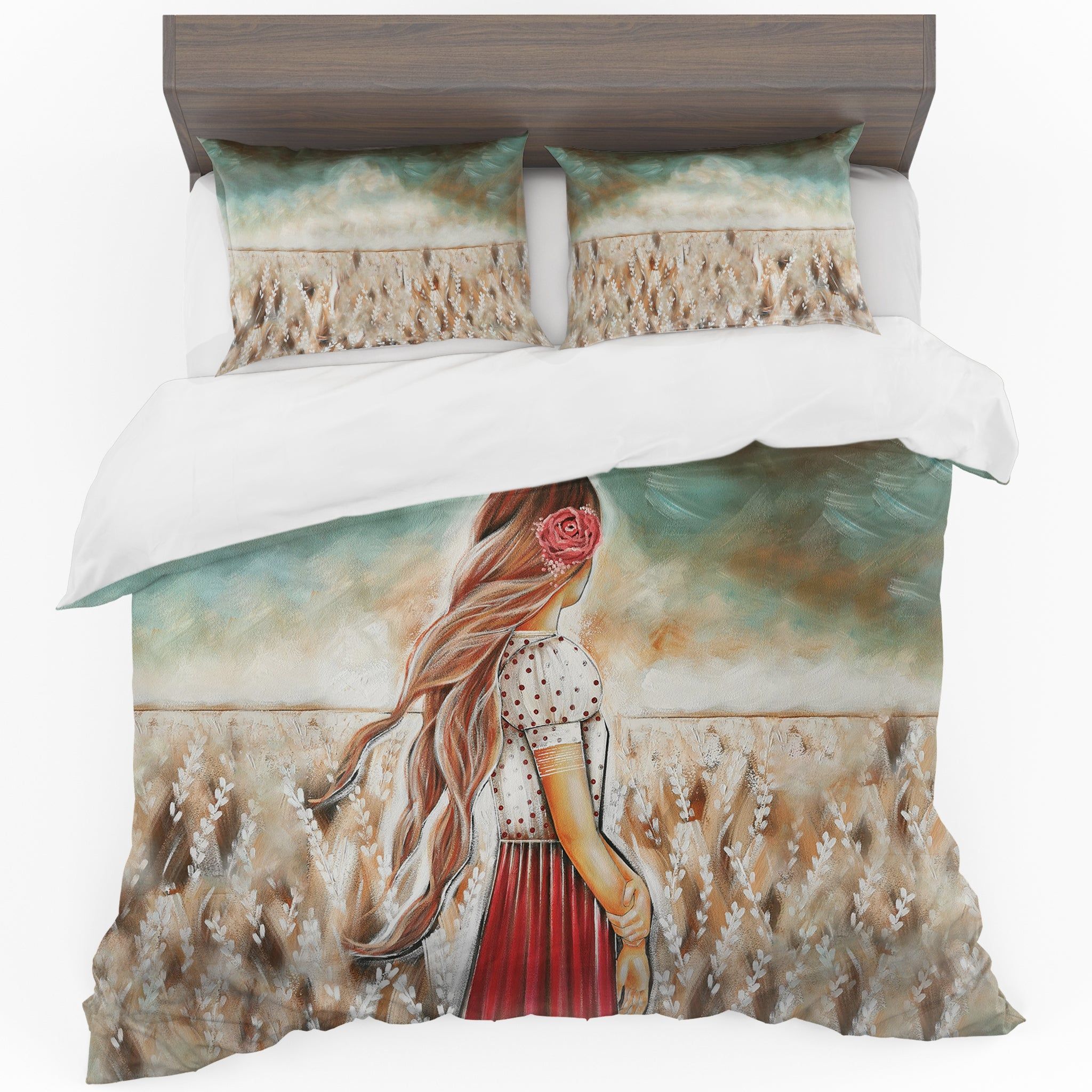 Field Girl Duvet Cover Set Queen LEROY MERLIN South Africa