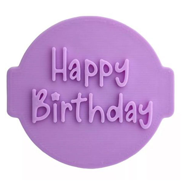 Home Hub 'Happy Birthday' Cookie Embosser