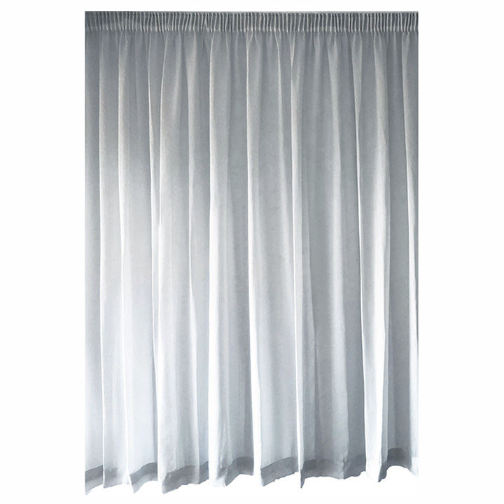 Matoc Readymade Curtain -Sheer Mystic Voile -Grey - Taped 500cm W x 218cm H