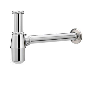 BOTTLE TRAP - ROUND - CHROME