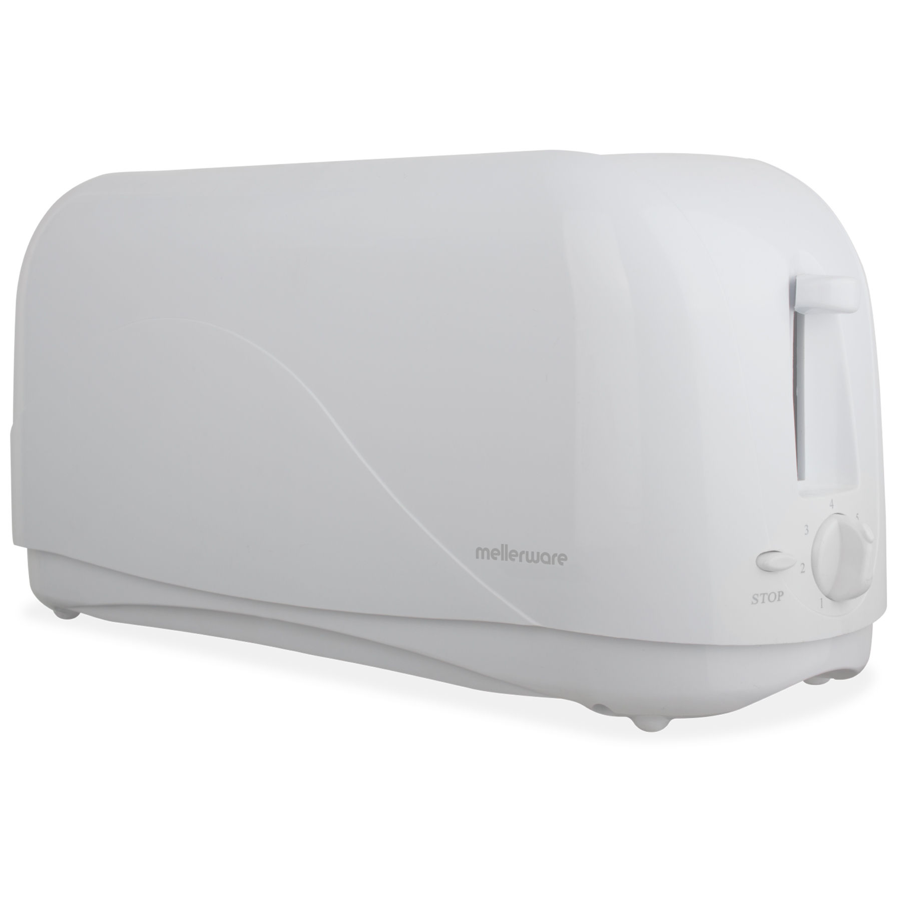 Mellerware Toaster 4 Slice Plastic White