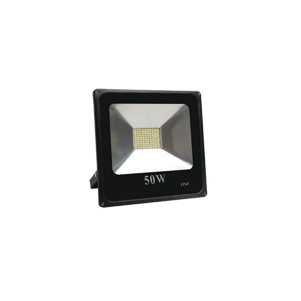 85/265VAC 50W Cool White LED Alum. Flood Light IP65 6000K