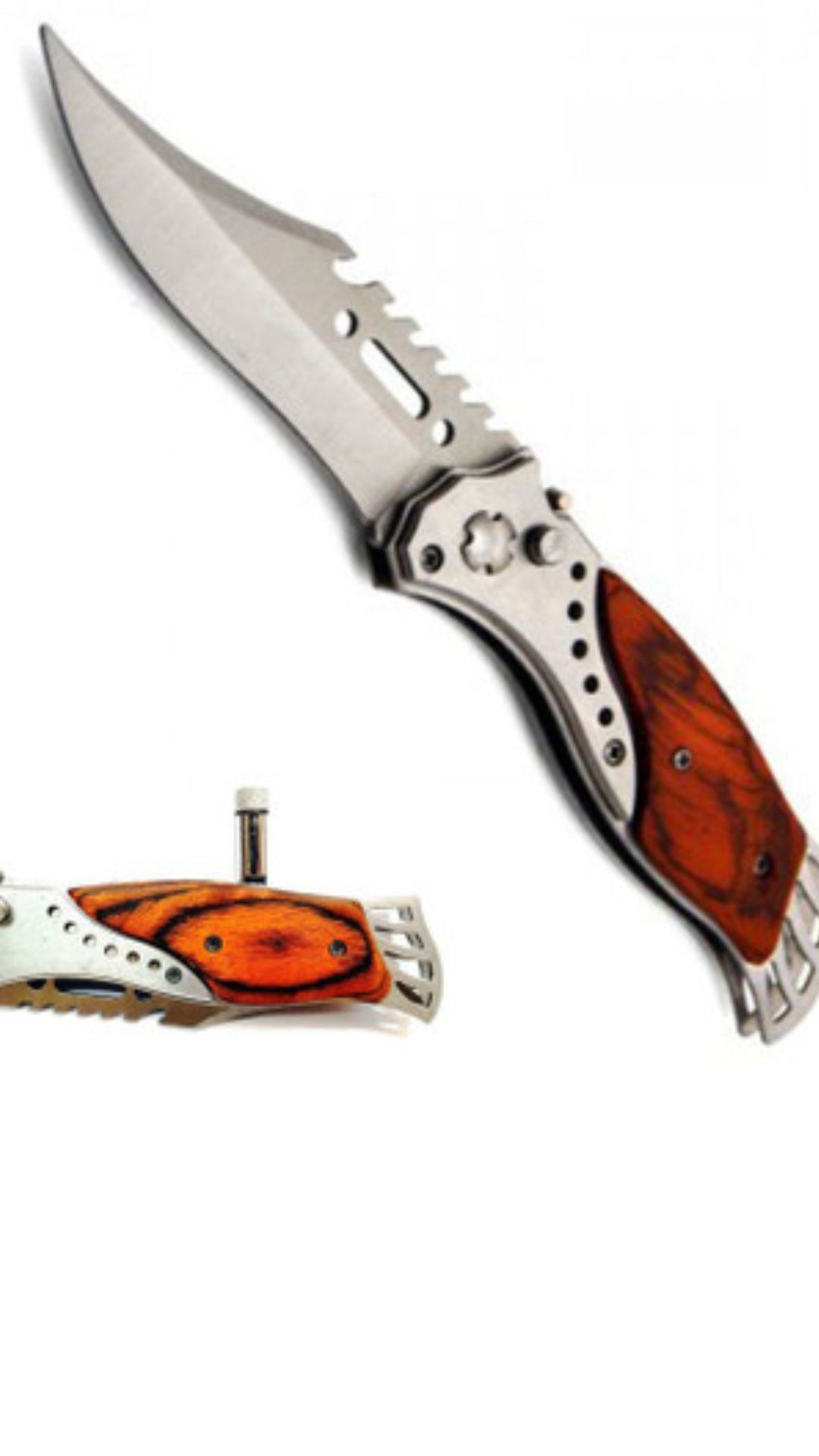 Pocket Folding Knife With Torch