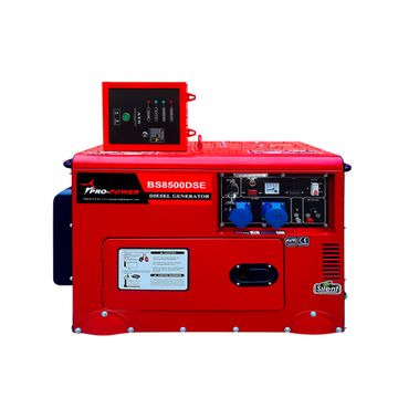 Diesel Silent Type Single Phase Generator 6.5Kw/8Kva with Free ATS